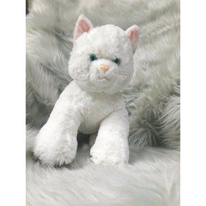 Build a Bear Plush Cat Kitten Blue Eyes Fluffy Kitty Stuffed Soft Toy